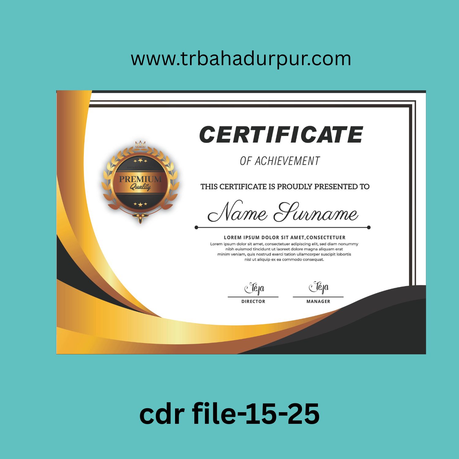 premium certificate design 2026