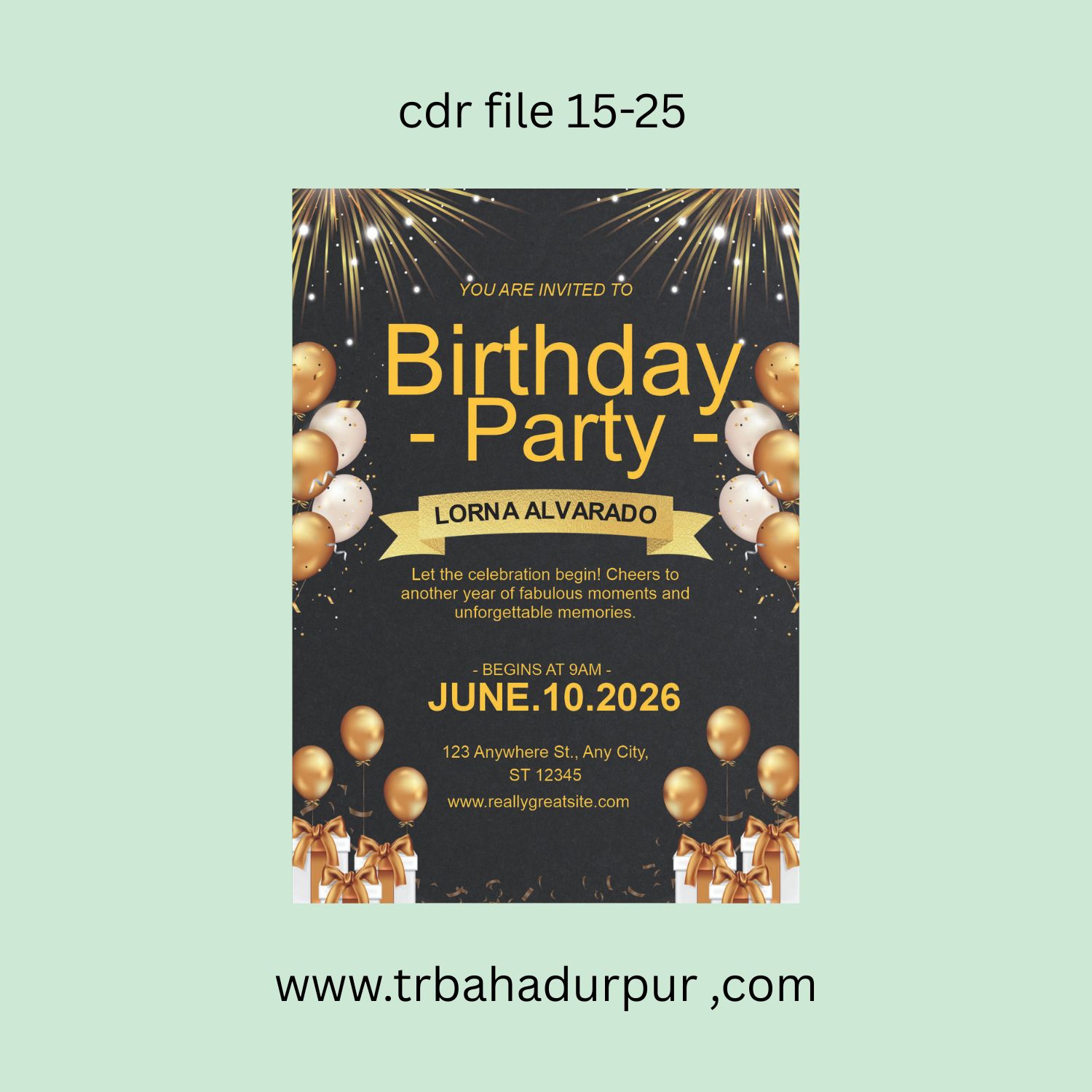 BIRTHDAY CARD INVITATION