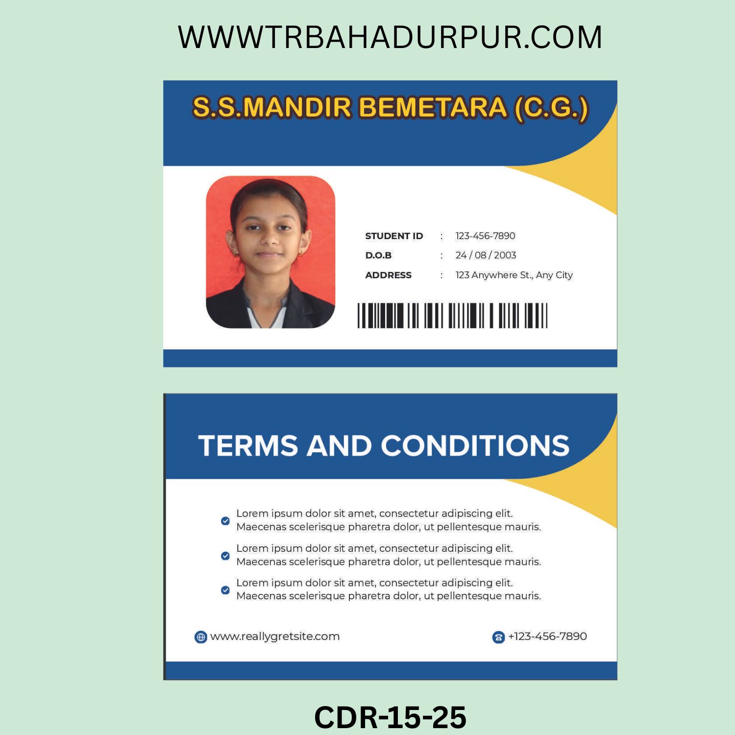 SCHOOL ID CARD DESIGN 2026