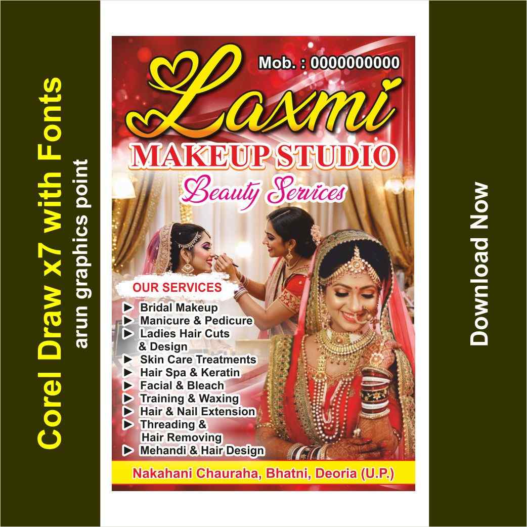Beauty Parlor banner Design English