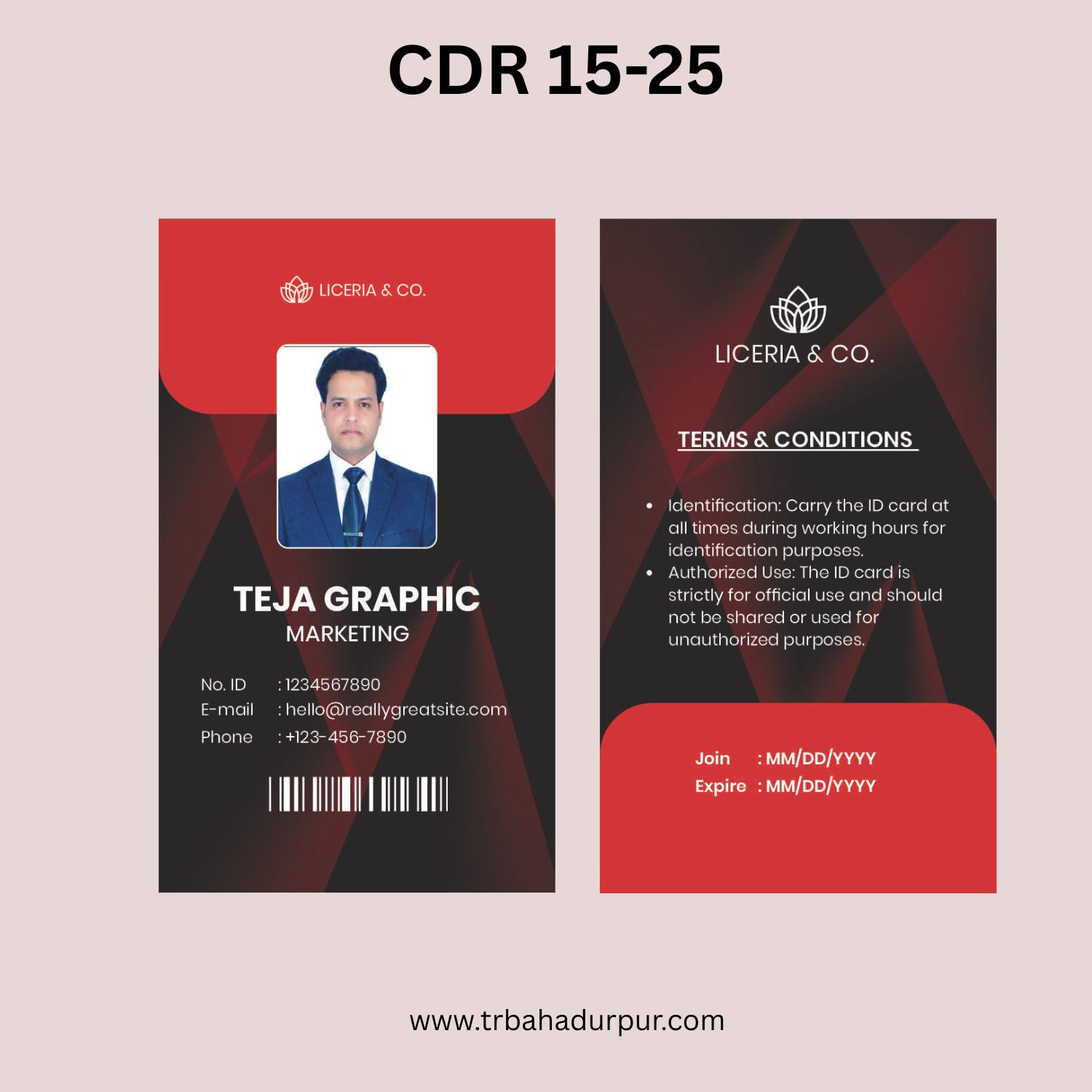 Employee id card design 2026