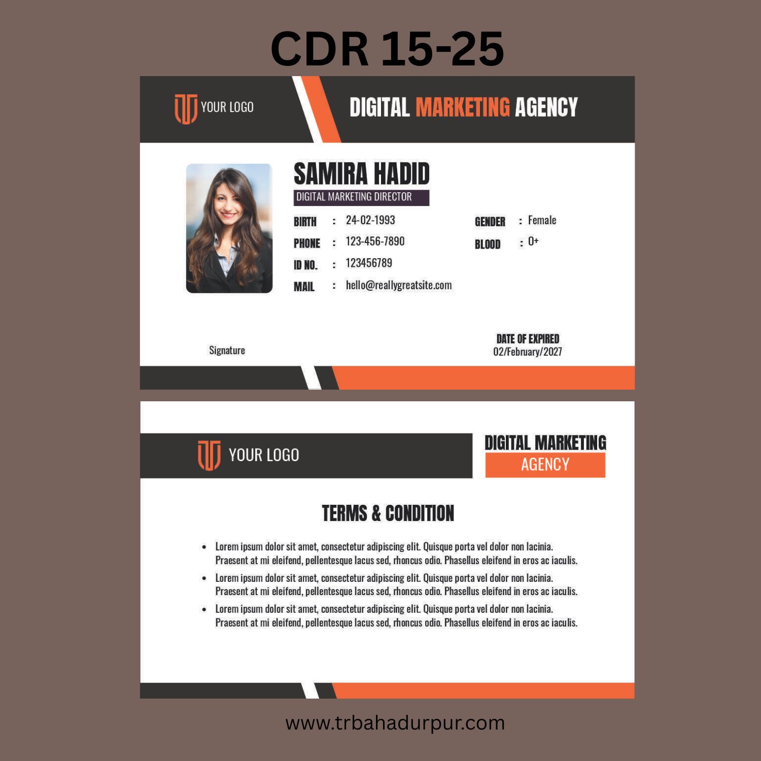 corprate id card design 2026