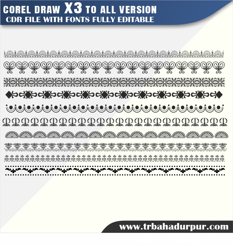CorelDraw X7 Border Design File.
