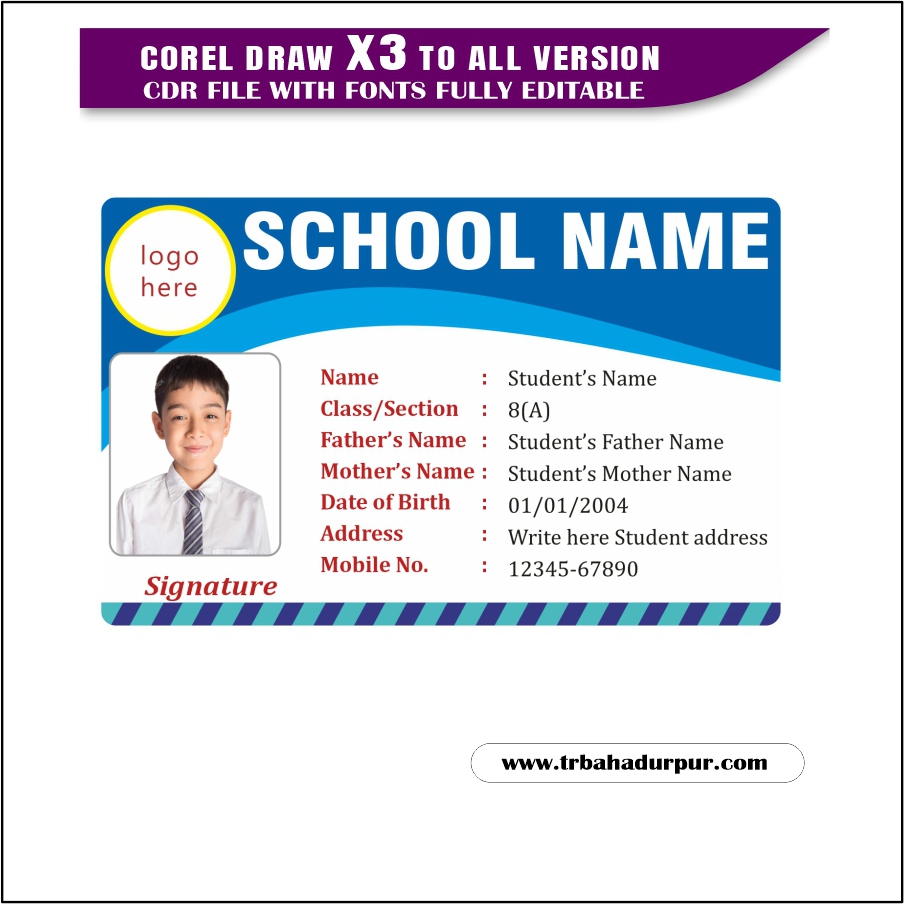 Latest And Best School Id Card Design