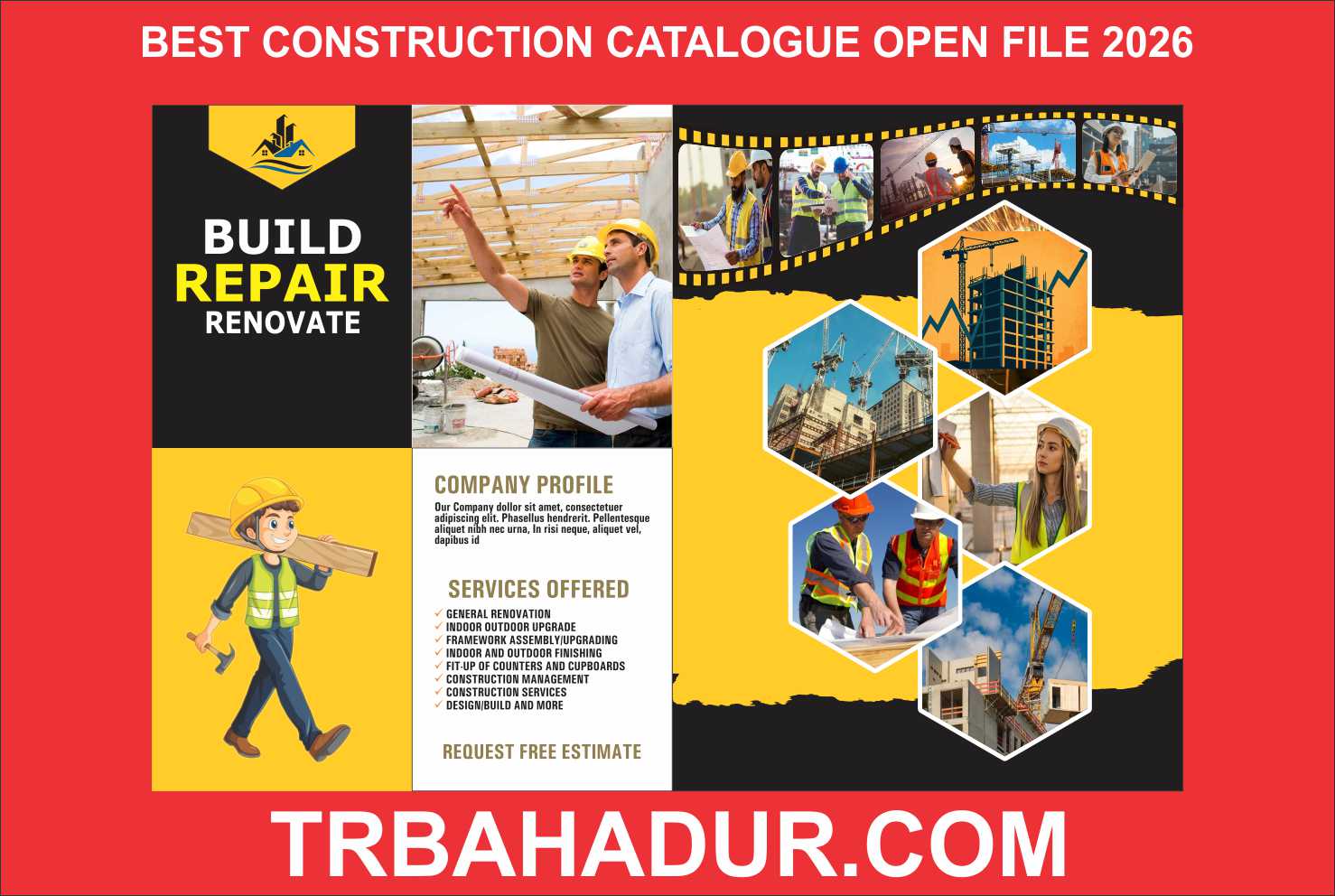 construction catalougue cdr file new deign