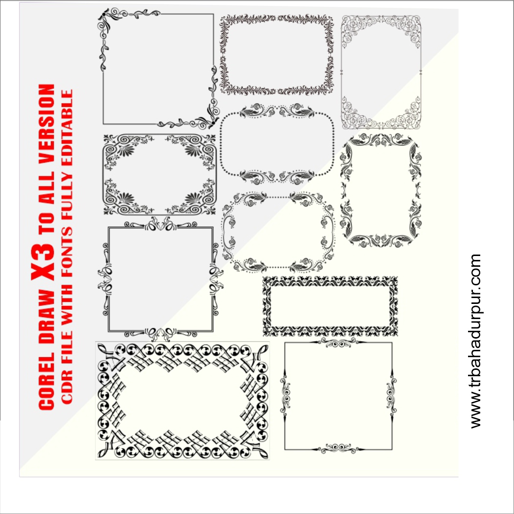 Best Border Frame CDR File,