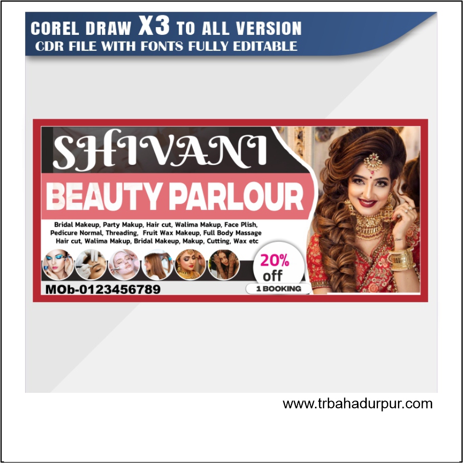 Best Beauty Parlour Banner Design CDR File