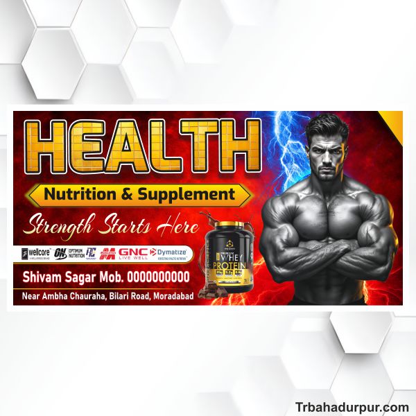Fitness supplements flex design cdr file