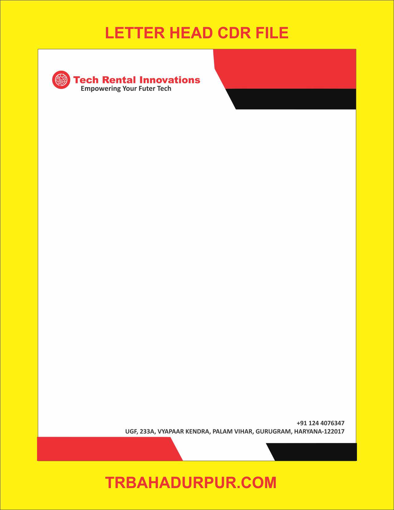 LETTER HEAD LETEST DESIGN CDR FILE