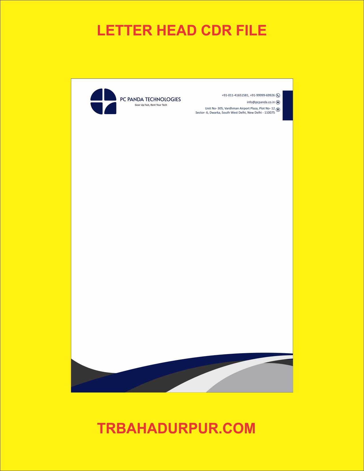 LETTER HEAD LETEST DESIGN FOR IT FIELD CDR FILE