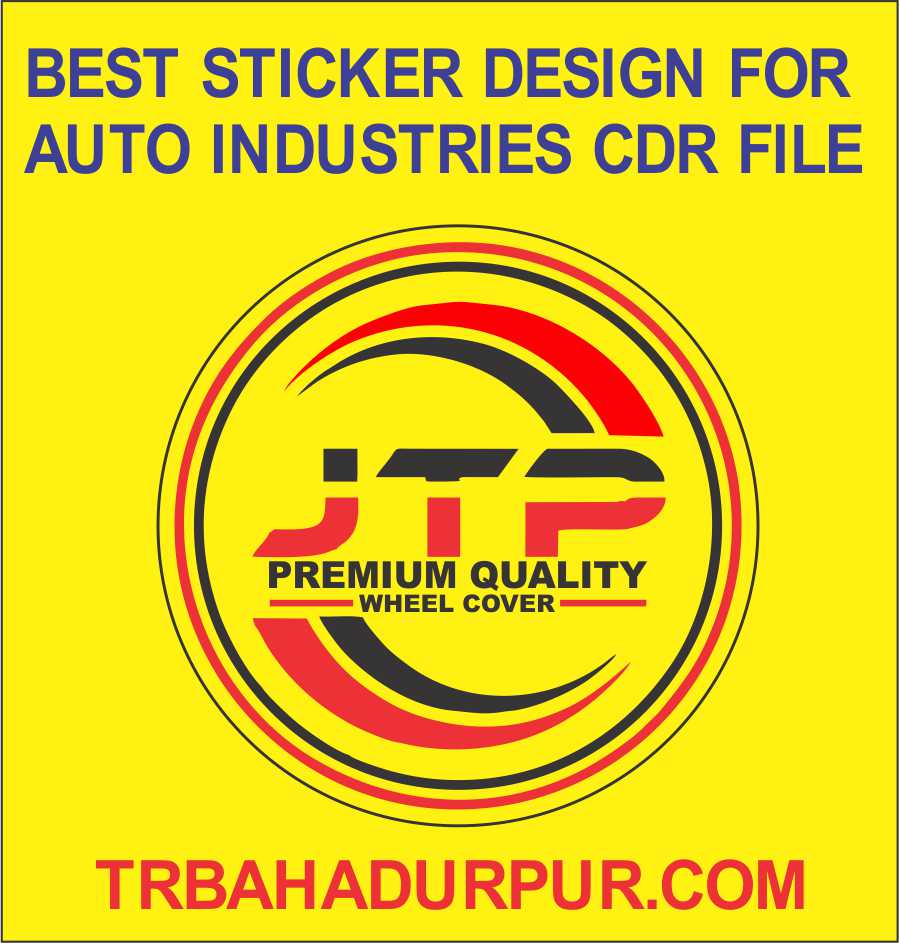 ROUND STICKER FOR AUTO INDUSTRIES CDR FILE