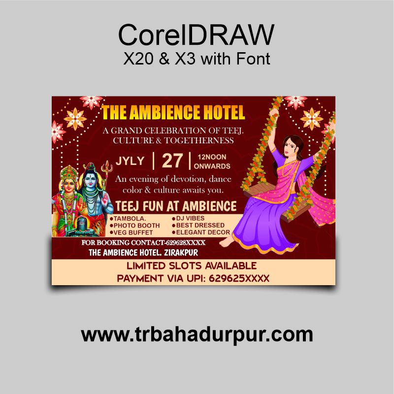 Teeg Invation Card Design CDR File