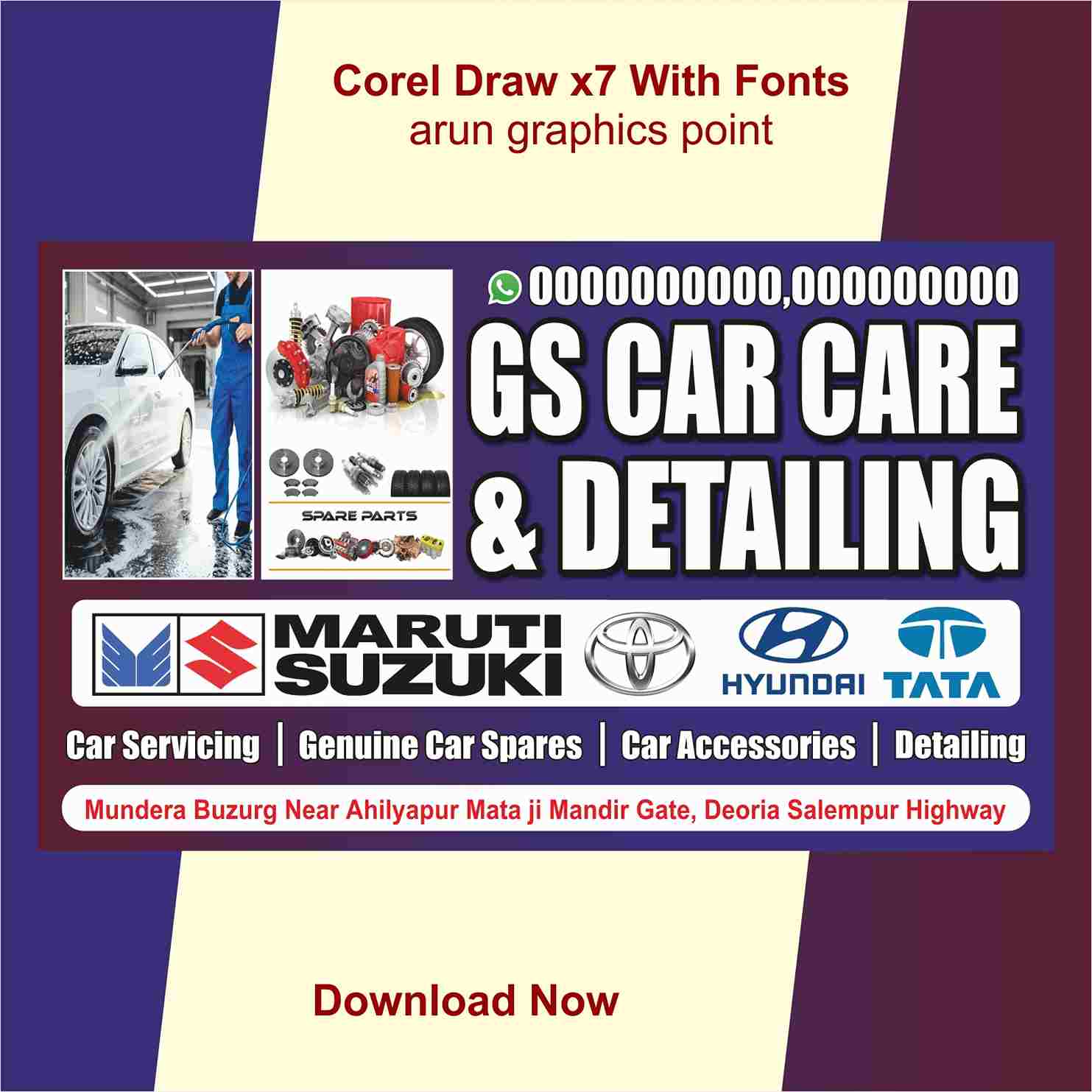 car service banner design