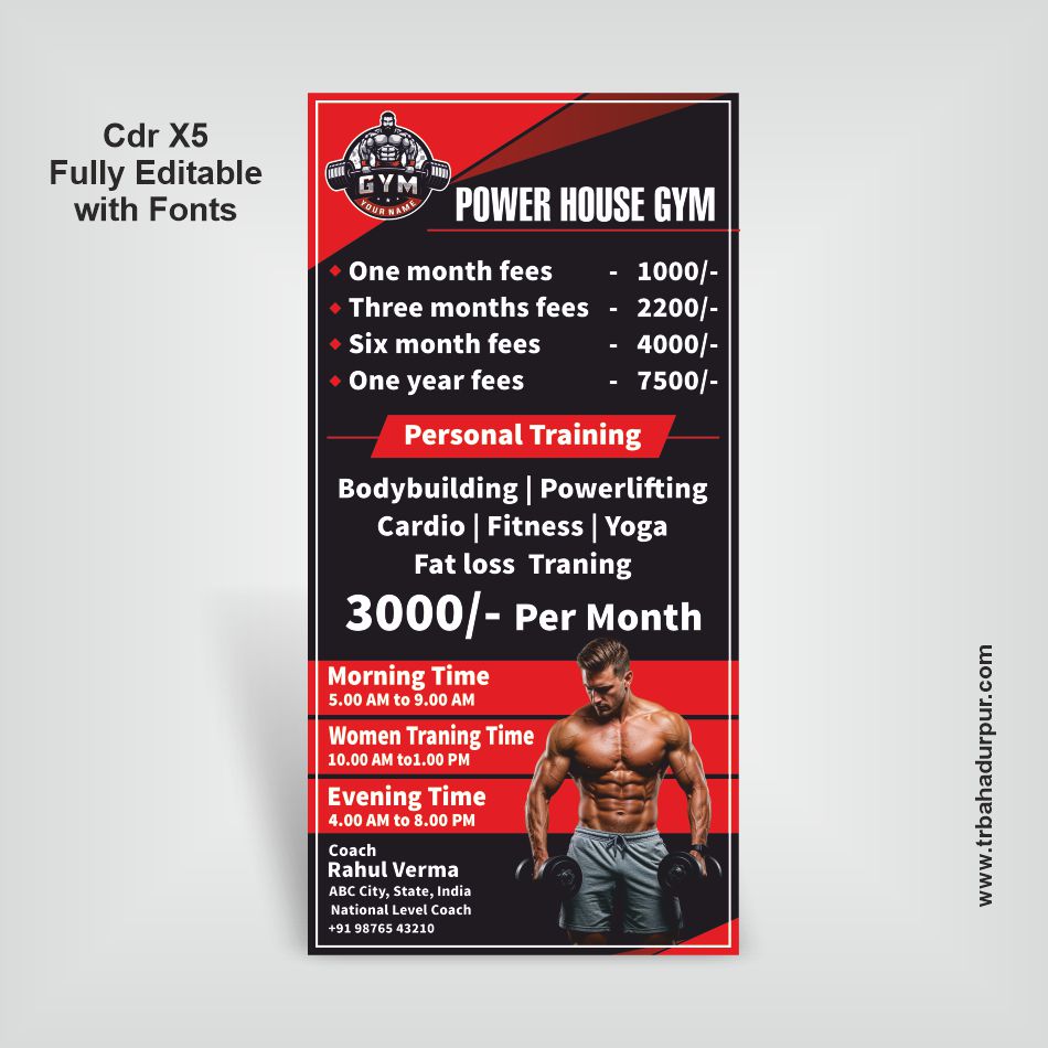Gym Standy Banner