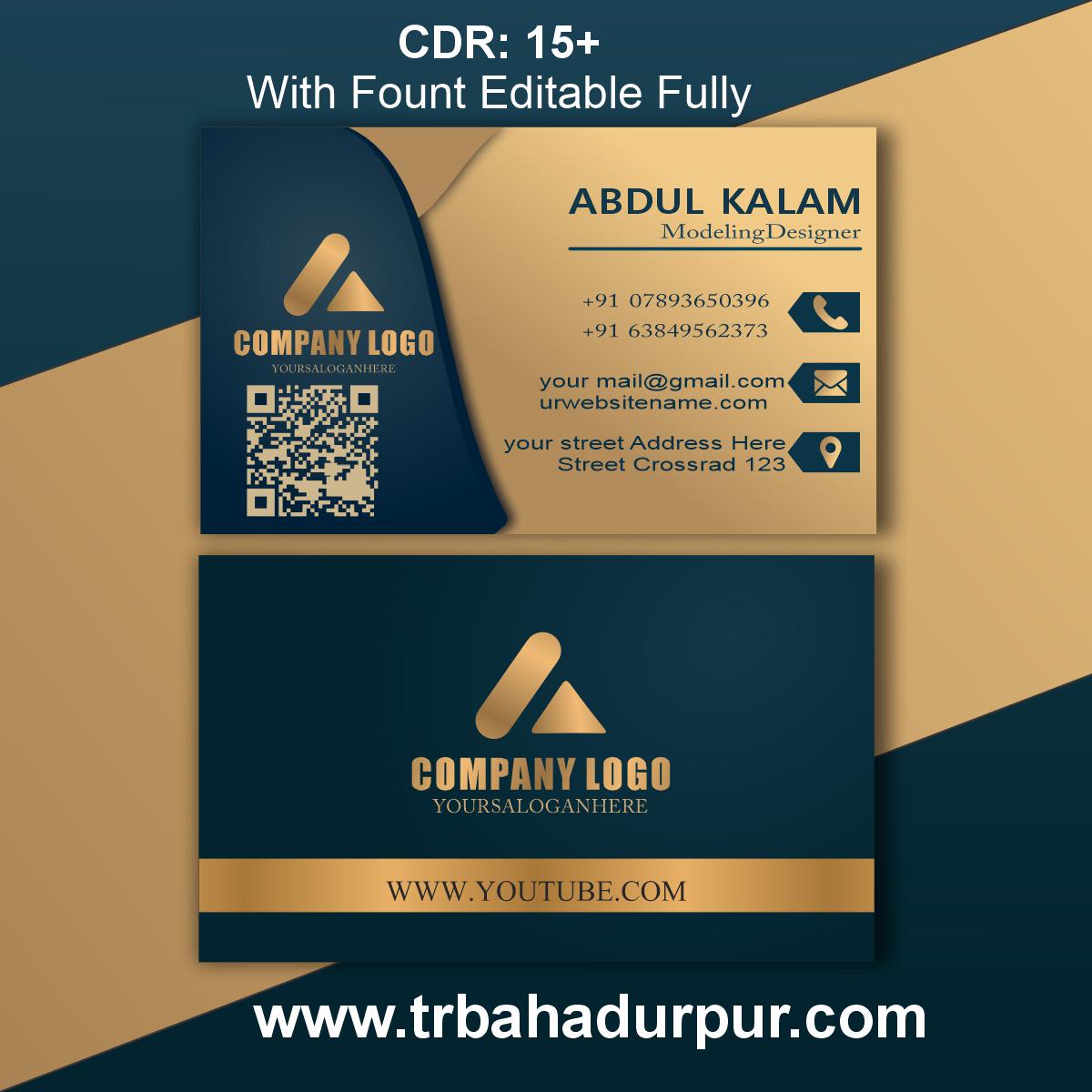 Professional business card CDR FILE