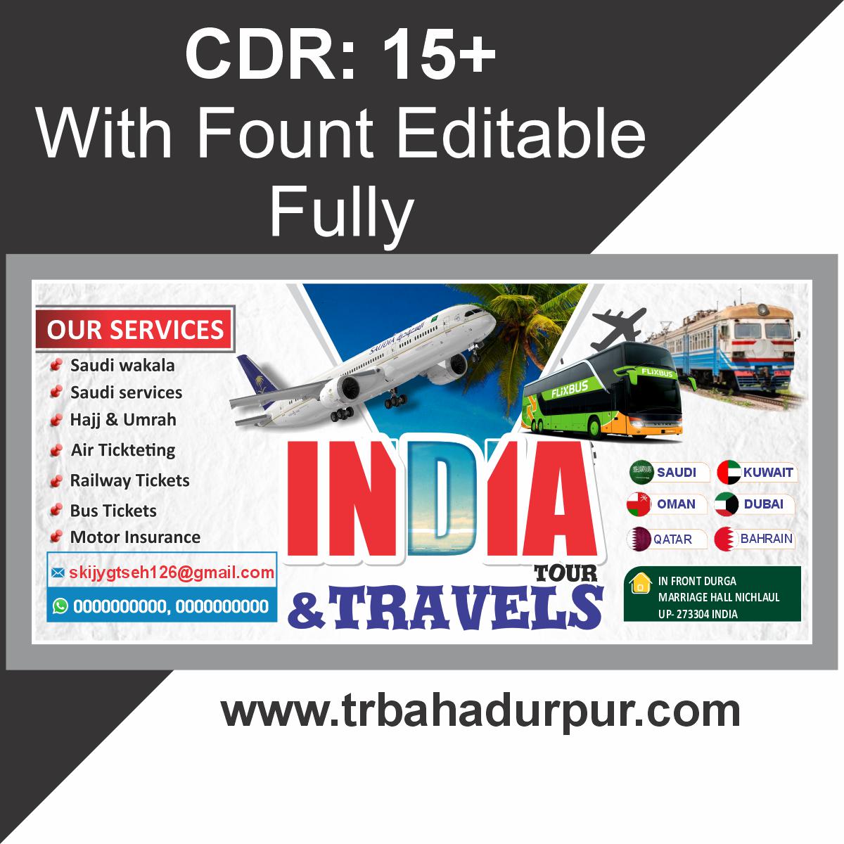 Tour And Travels Flex Board Design
