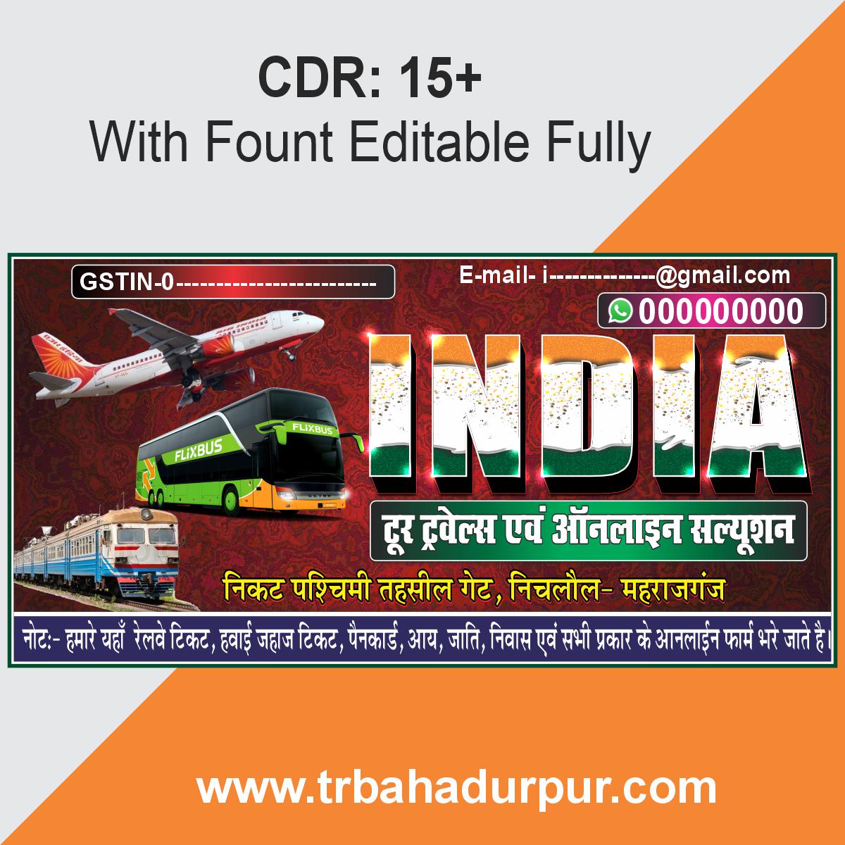 Tour And Travels Flex Board Design
