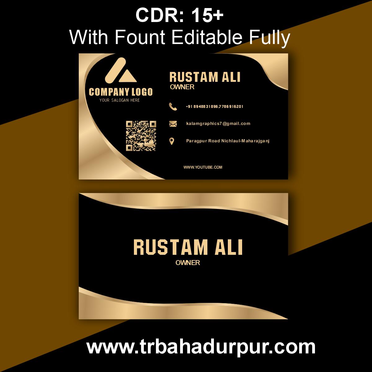 Professional Visiting Card CDR