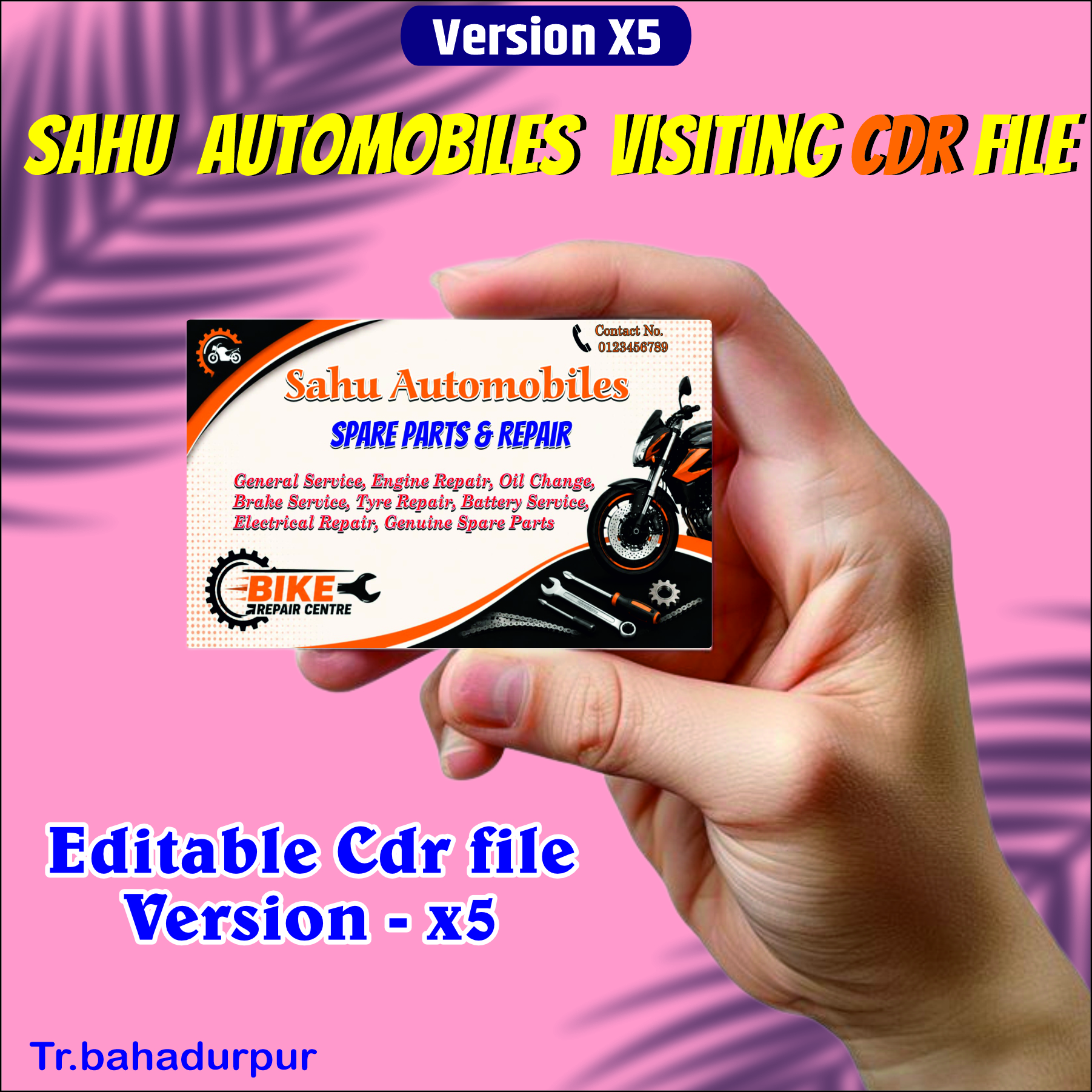 AutoMobiles Visiting Card CDR File