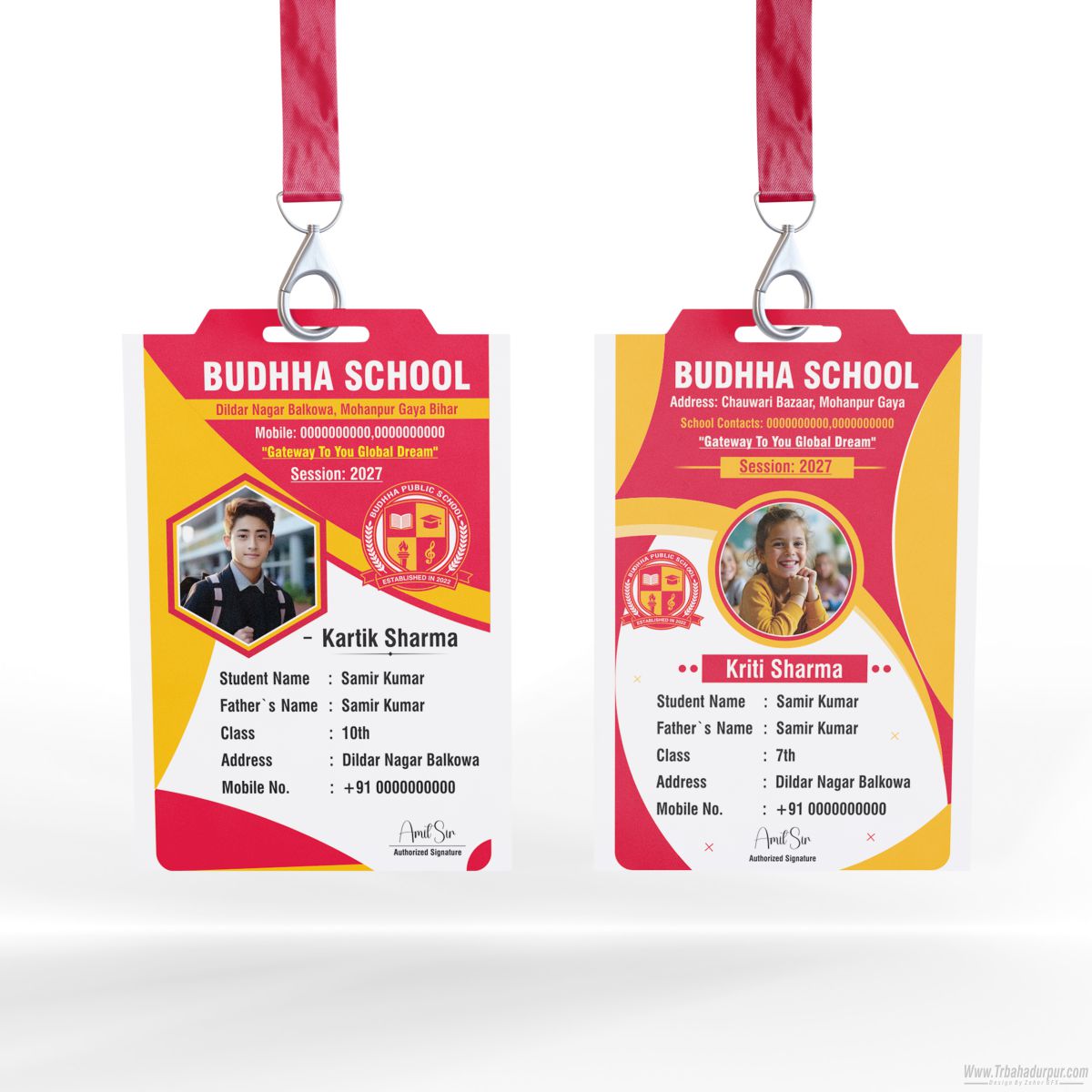 NEW SCHOOL ID CARD DESIGN CDR FILE